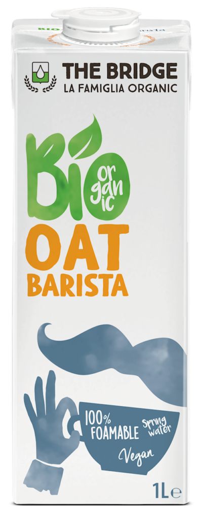 NAPÓJ OWSIANY BARISTA BEZ DODATKU CUKRÓW BIO 1 L – THE BRIDGE