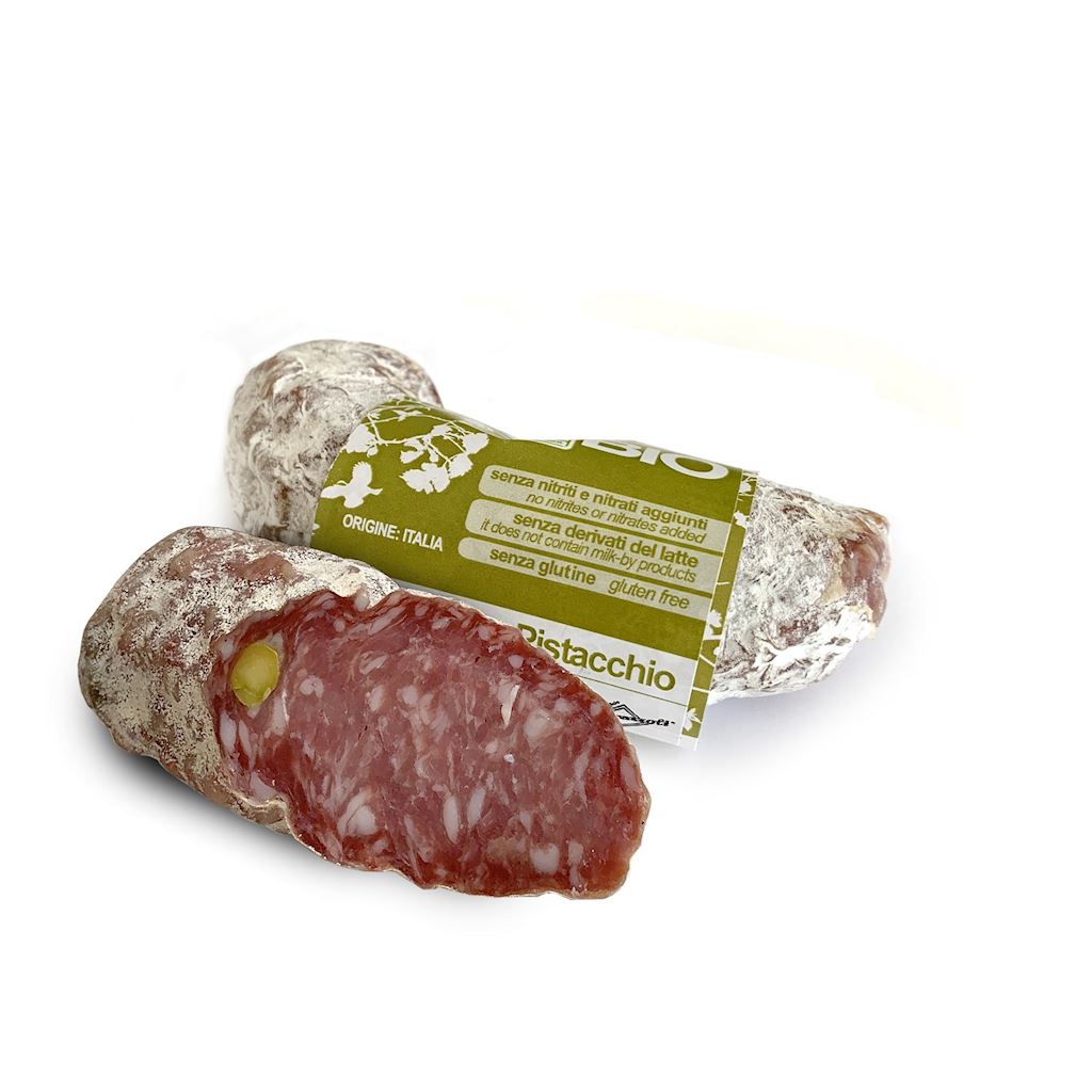 SALAMI Z PISTACJĄ BEZGLUTENOWE BIO 160 g – PRIMAVERA