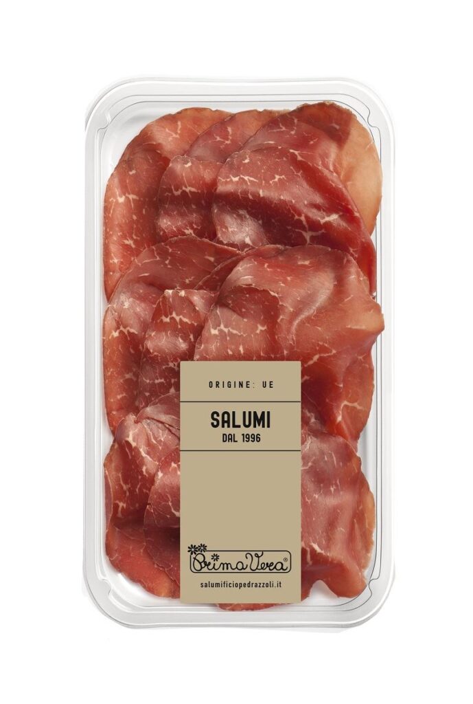 SZYNKA WOŁOWA DOJRZEWAJĄCA (BRESAOLA) PLASTRY BEZGLUTENOWA BIO 70 g – PRIMAVERA