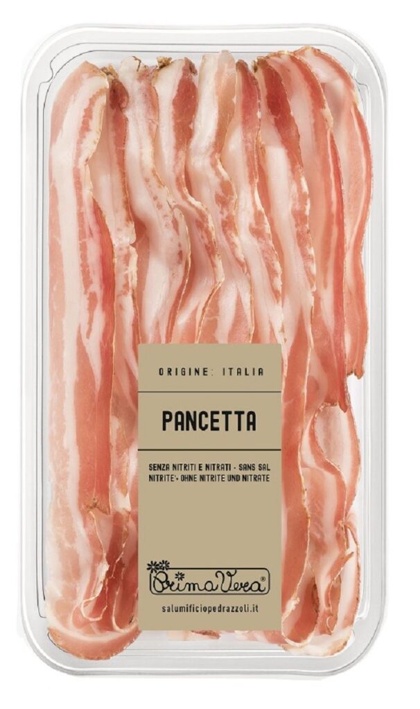 BOCZEK DOJRZEWAJĄCY (PANCETTA) PLASTRY BEZGLUTENOWY BIO 70 g – PRIMAVERA