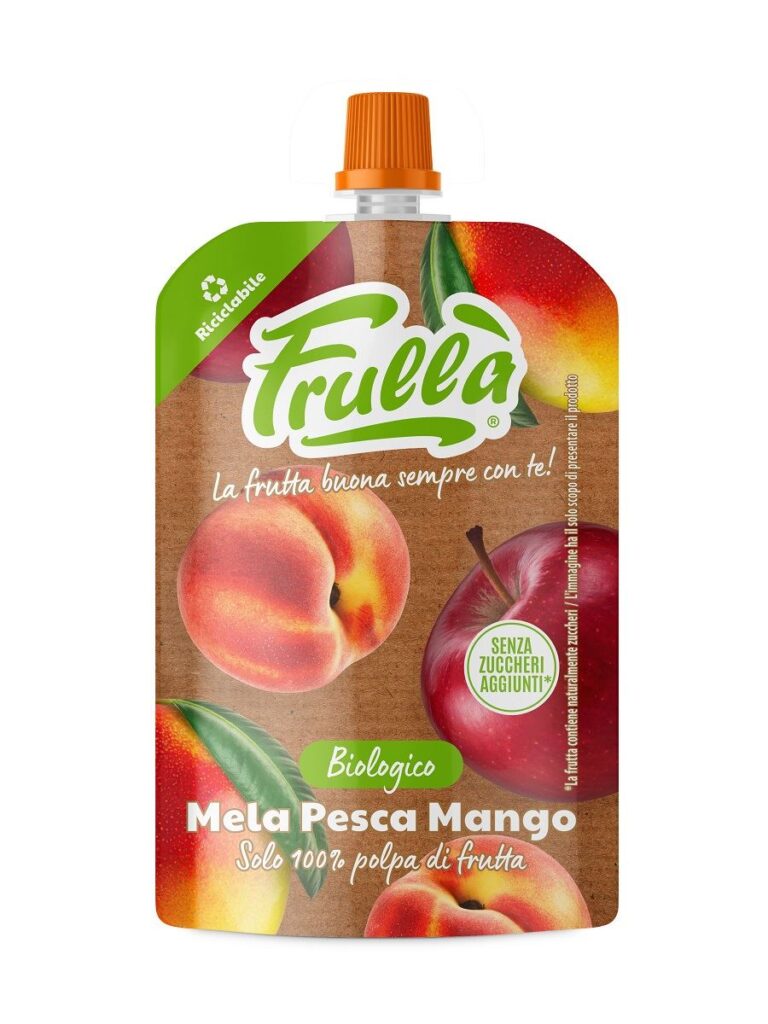 MUS JABŁKO – MANGO – BRZOSKWINIA BEZ DODATKU CUKRÓW BIO 100 g – NATURA NUOVA