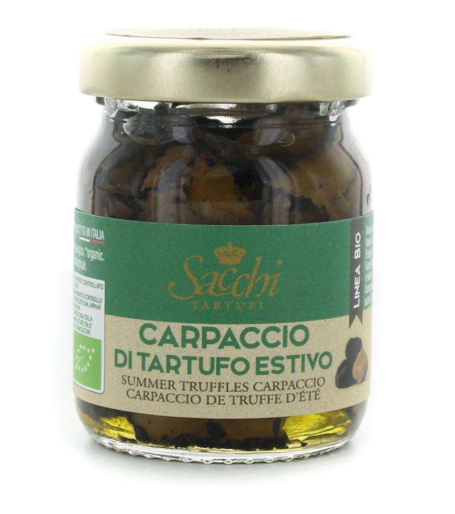 CARPACCIO Z CZARNEJ TRUFLI LETNIEJ BIO 50 g – SACCHI TARTUFI