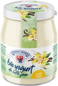 JOGURT WANILIOWY Z MLEKA SIENNEGO BEZGLUTENOWY BIO 150 g (SŁOIK) - STERZING-VIPITENO
