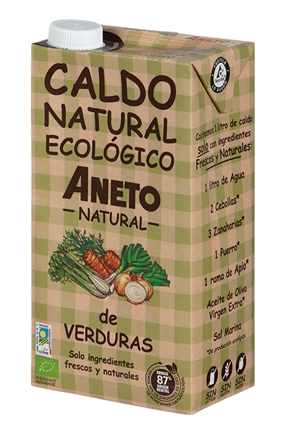 BULION WARZYWNY W PŁYNIE BEZGLUTENOWY BIO 1 L – ANETO NATURAL