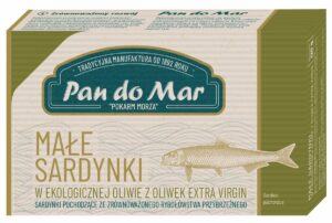 SARDYNKI EUROPEJSKIE W BIO OLIWIE Z OLIWEK EXTRA VIRGIN 120 g - PAN DO MAR