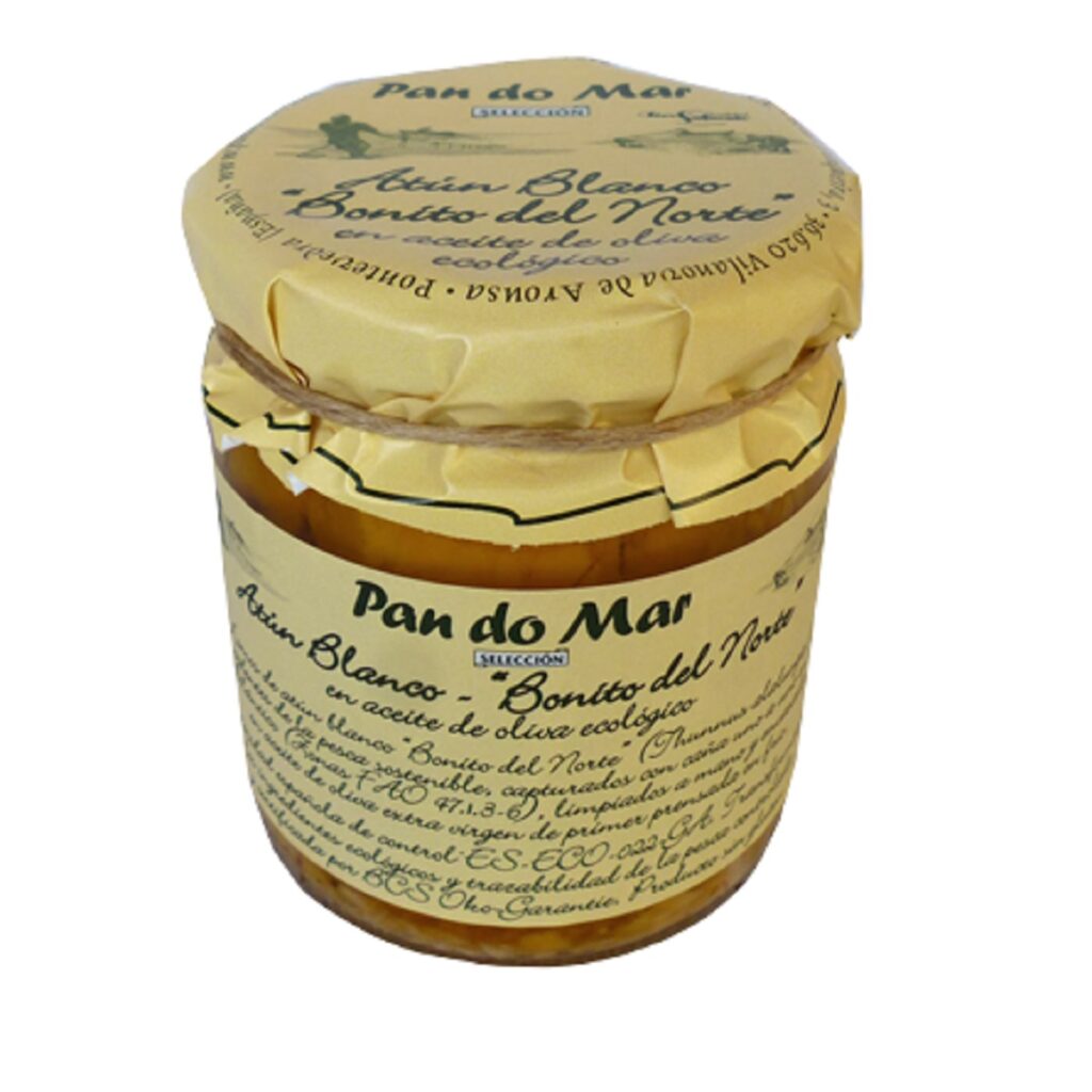 TUŃCZYK BIAŁY W BIO OLIWIE Z OLIWEK EXTRA VIRGIN 220 g (SŁOIK) – PAN DO MAR