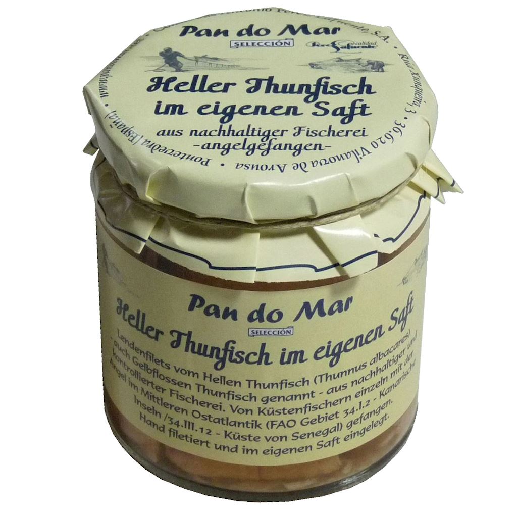 TUŃCZYK ŻÓŁTOPŁETWY W SOSIE WŁASNYM 220 g (154 g) (SŁOIK) – PAN DO MAR