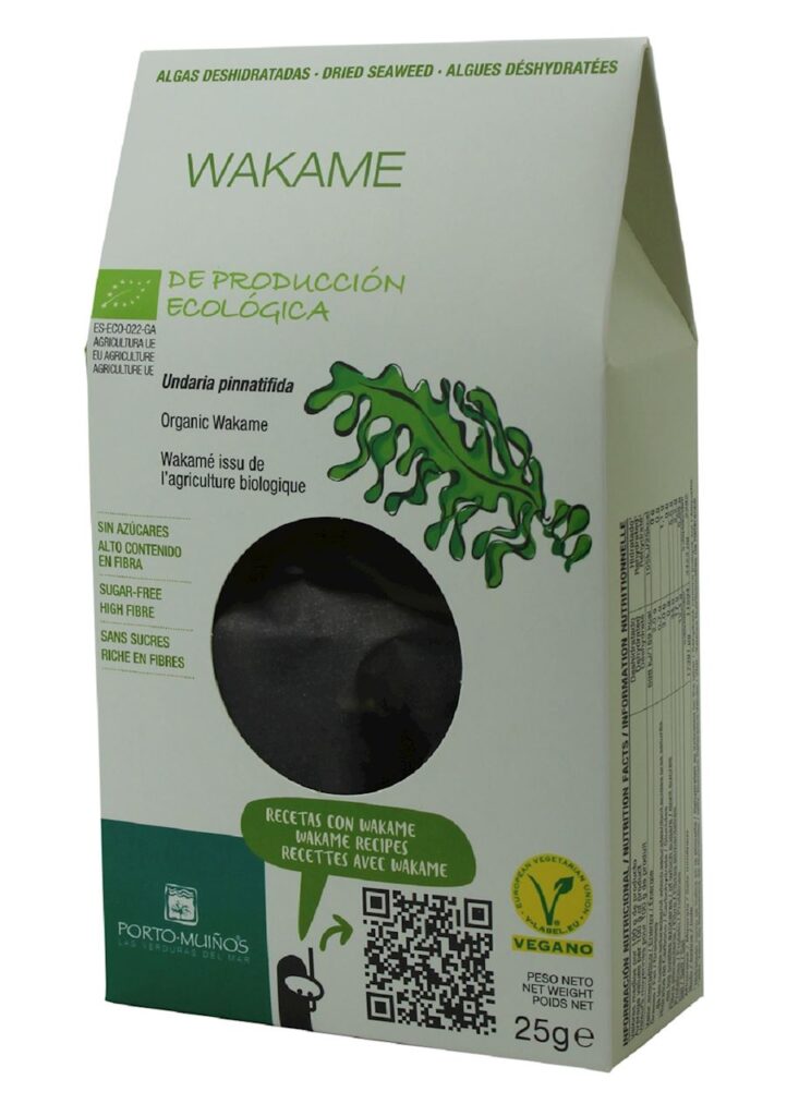 ALGI MORSKIE SUSZONE – WAKAME BIO 25 g – PORTO MUINOS