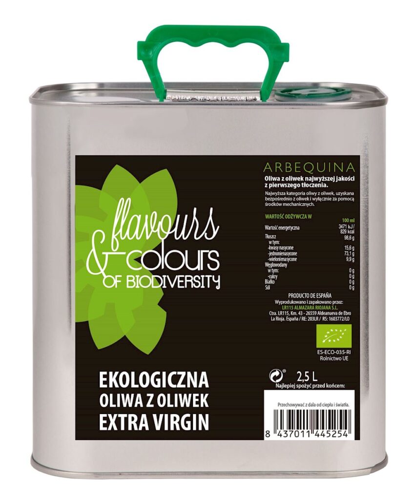 OLIWA Z OLIWEK EXTRA VIRGIN BIO 2,5 L – FLAVOURS & COLOURS