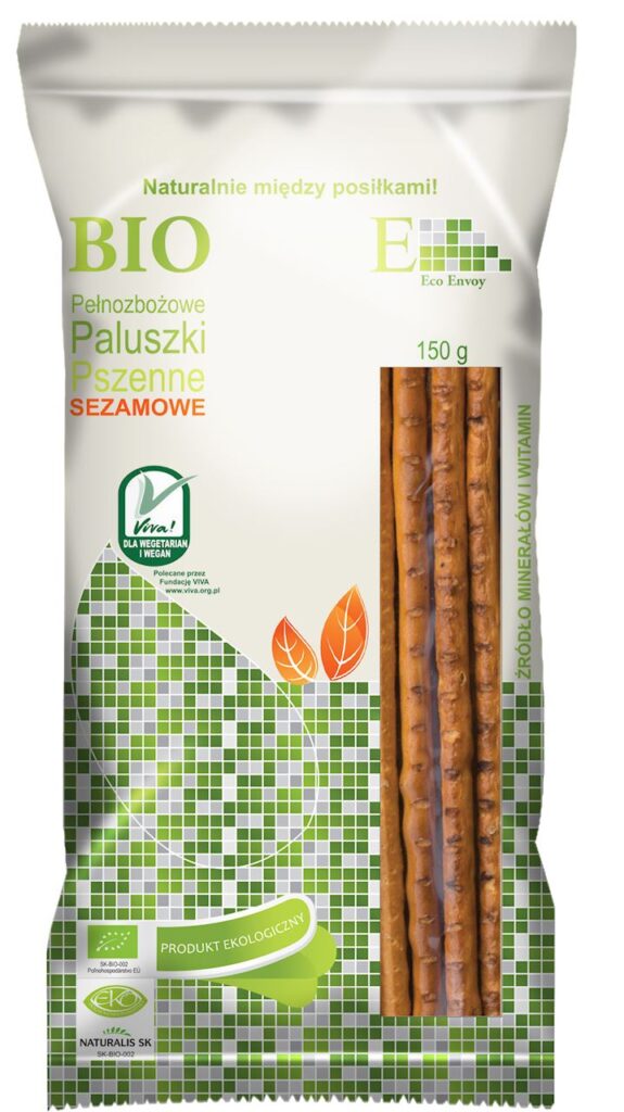 PALUSZKI PEŁNOZIARNISTE Z SEZAMEM BIO 150 g – ENVOY
