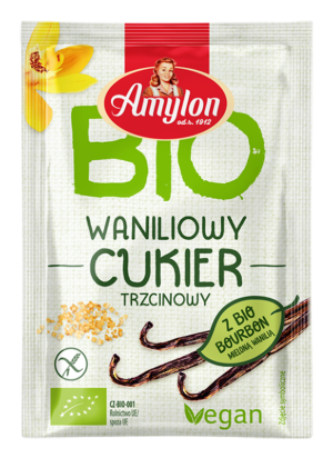 CUKIER Z WANILIĄ BOURBON BEZGLUTENOWY BIO 20 g - AMYLON