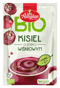 KISIEL INSTANT O SMAKU WIŚNIOWYM BEZGLUTENOWY BIO 30 g - AMYLON