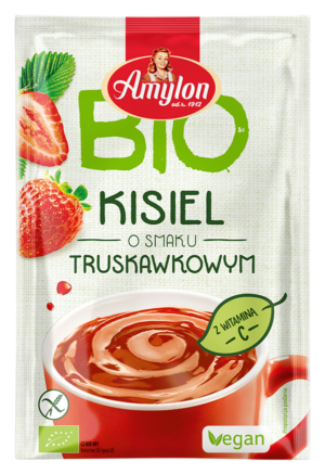 KISIEL INSTANT O SMAKU TRUSKAWKOWYM BEZGLUTENOWY BIO 30 g - AMYLON