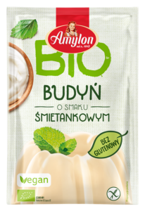 BUDYŃ O SMAKU ŚMIETANKOWYM BEZGLUTENOWY BIO 40 g - AMYLON