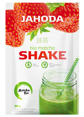 SHAKE Z MATCHĄ I TRUSKAWKAMI BEZGLUTENOWY BIO 30 g – AMYLON