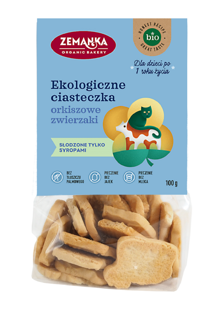 CIASTKA ORKISZOWE ZWIERZAKI BIO 100 g – ZEMANKA