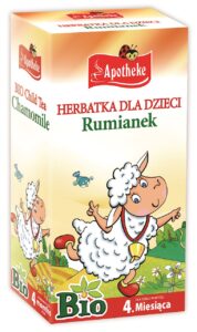 HERBATKA DLA DZIECI - RUMIANKOWA PO 4 MIESIĄCU BIO (20 x 1 g) 20 g - APOTHEKE