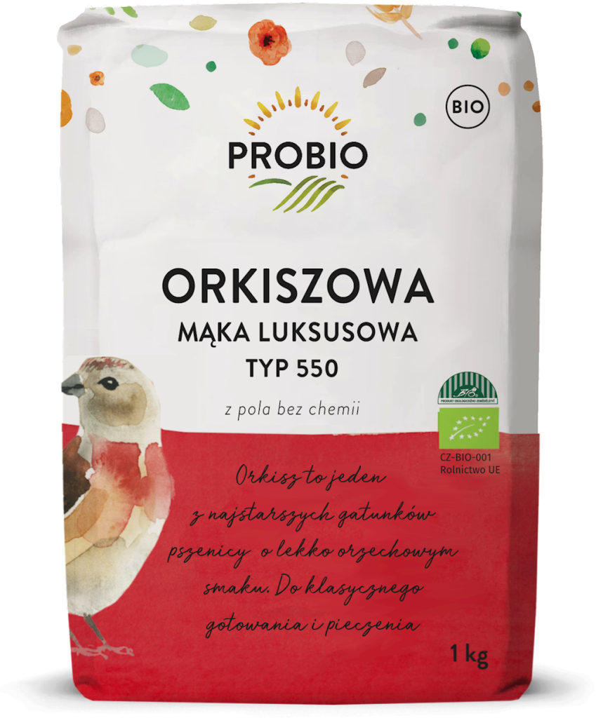 MĄKA ORKISZOWA LUKSUSOWA TYP 550 BIO 1 kg – PROBIO