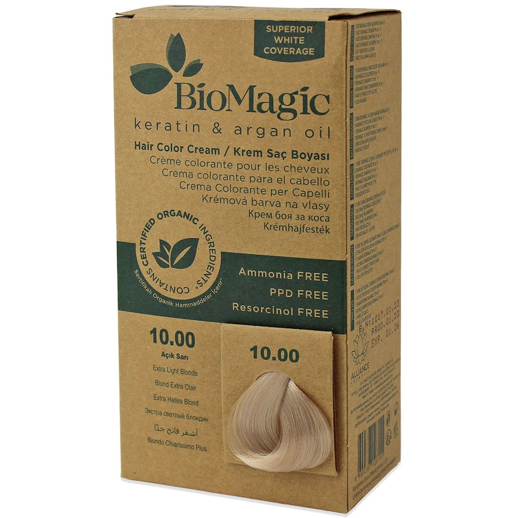 FARBA DO WŁOSÓW EXTRA JASNY BLOND (10.00) 250 g – BIOMAGIC
