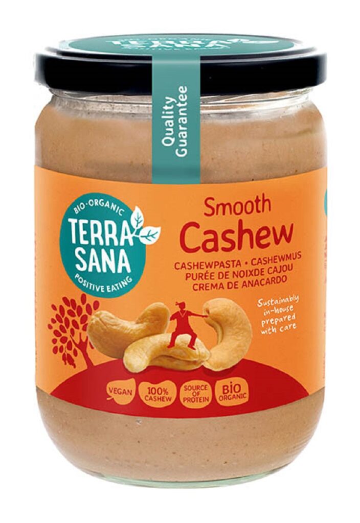 KREM Z PRAŻONYCH ORZECHÓW NERKOWCA BIO 500 g – TERRASANA