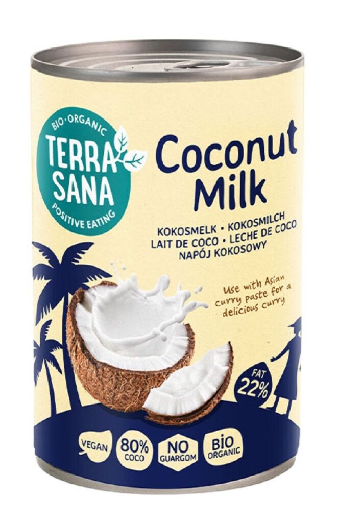 COCONUT MILK – NAPÓJ KOKOSOWY BEZ GUMY GUAR (22 % TŁUSZCZU) BIO 400 ml – TERRASANA