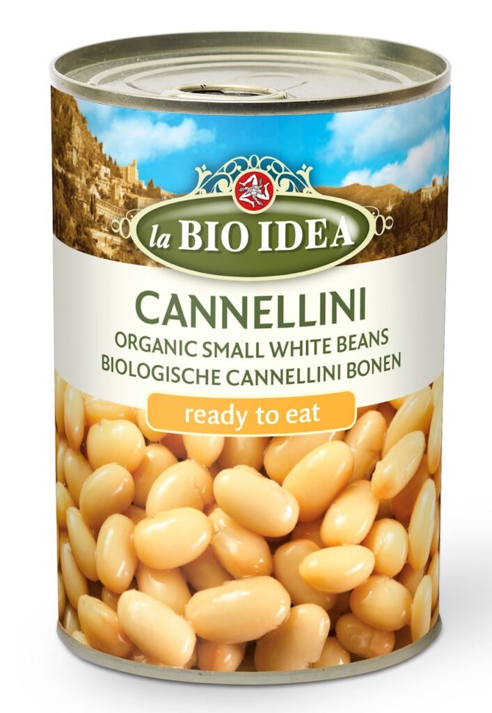 FASOLA BIAŁA DROBNA W ZALEWIE BIO 400 g (240 g) – LA BIO IDEA