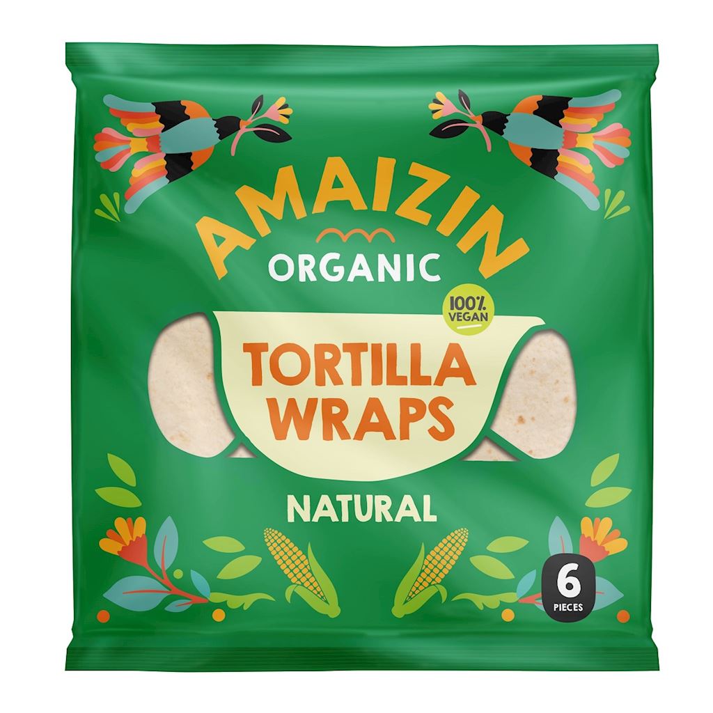 TORTILLA WRAPS BIO (6 szt.) 240 g – AMAIZIN