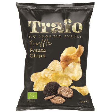CHIPSY ZIEMNIACZANE O SMAKU CZARNEJ TRUFLI BIO 100 g – TRAFO