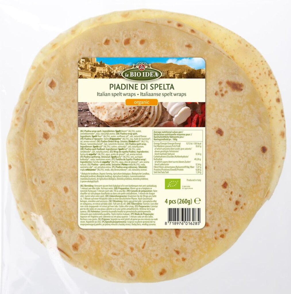 PIADINA ORKISZOWA BIO (4 szt.) 260 g – LA BIO IDEA