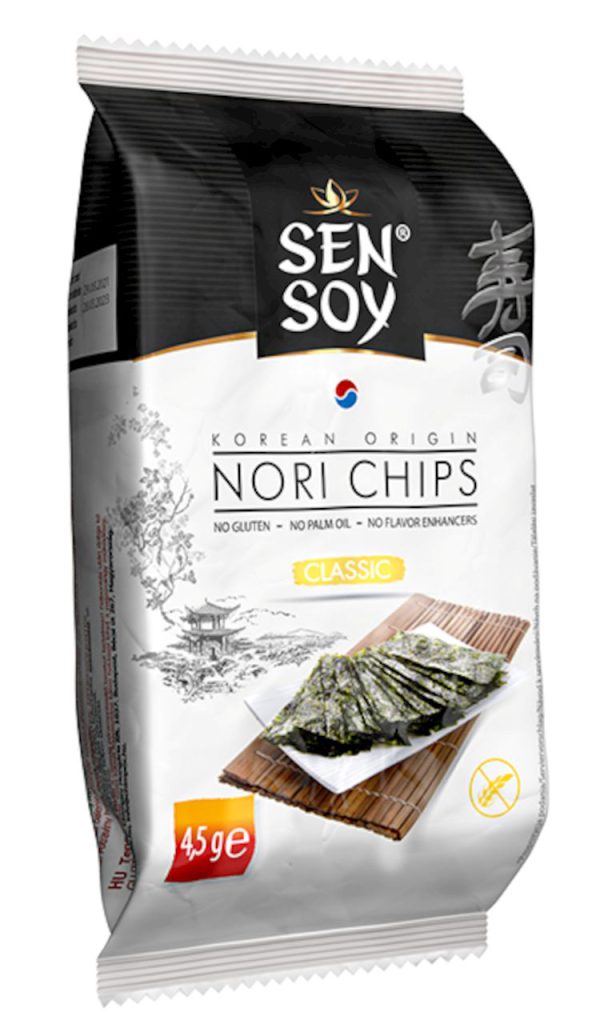 CHIPSY NORI KLASYCZNE BEZGLUTENOWE 4,5 g – SEN SOY