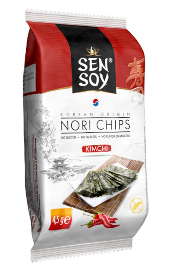 CHIPSY NORI KIMCHI BEZGLUTENOWE 4,5 g – SEN SOY
