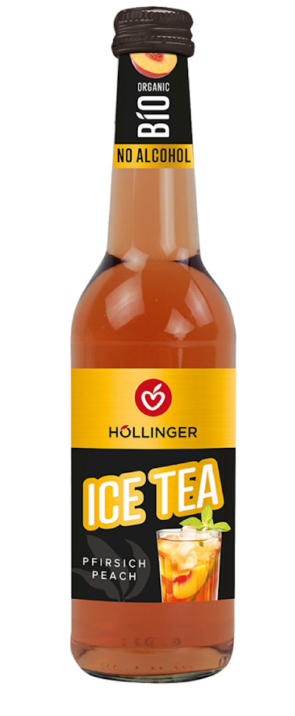 DRINK BEZALKOHOLOWY ICE TEA PEACH BIO 330 ml – HOLLINGER