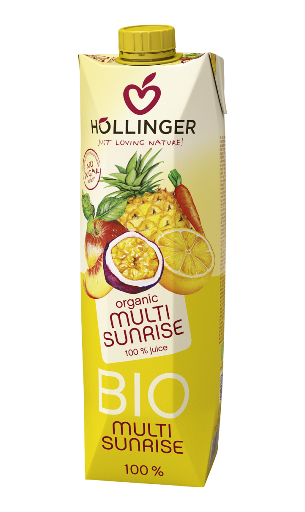SOK WIELOOWOCOWY Z SOKIEM Z MARCHWI (MULTI SUNRISE) BIO 1 L – HOLLINGER