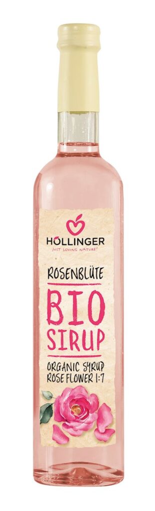SYROP O SMAKU RÓŻANYM BIO 500 ml – HOLLINGER