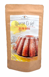 MIESZANKA DO WYPIEKU BABKI BEZ DODATKU CUKRÓW BEZGLUTENOWA 500 g - PIĘĆ PRZEMIAN (PRODUKT SEZONOWY)