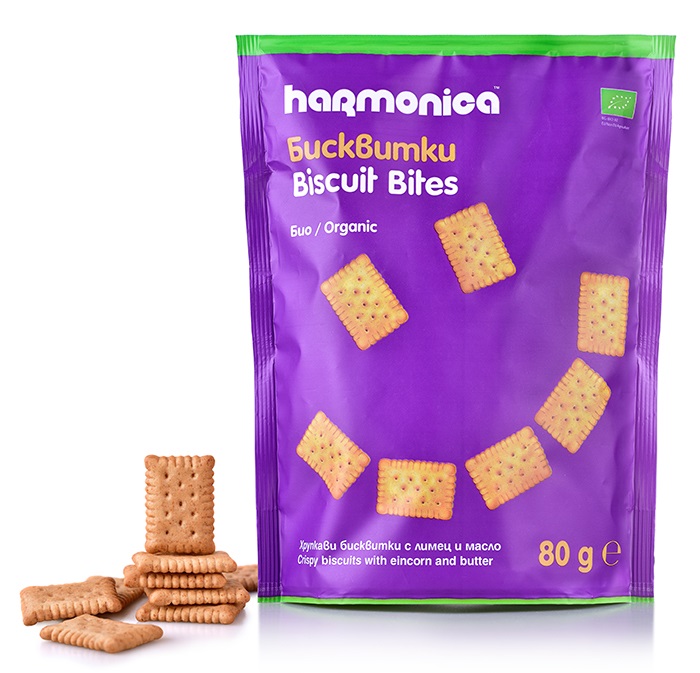 HERBATNIKI MINI MAŚLANE BIO 80 g – HARMONICA