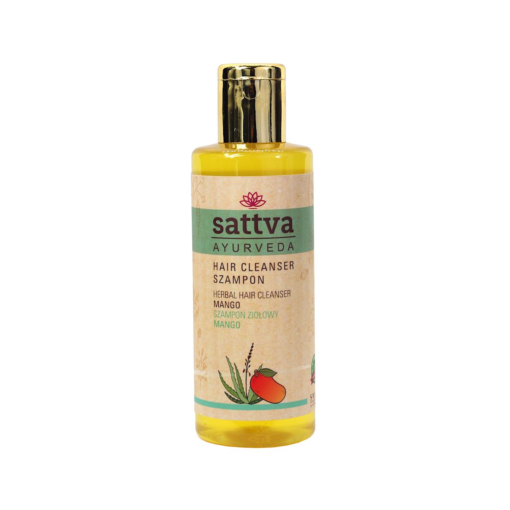 SZAMPON DO WŁOSÓW ZIOŁOWY MANGO 210 ml – SATTVA (AYURVEDA)