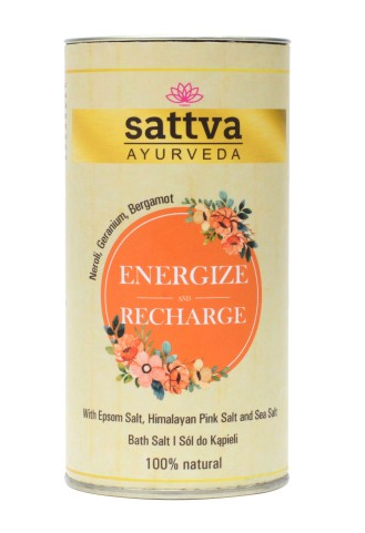 SÓL DO KĄPIELI ENERGIZE AND RECHARGE 300 g – SATTVA (AYURVEDA)