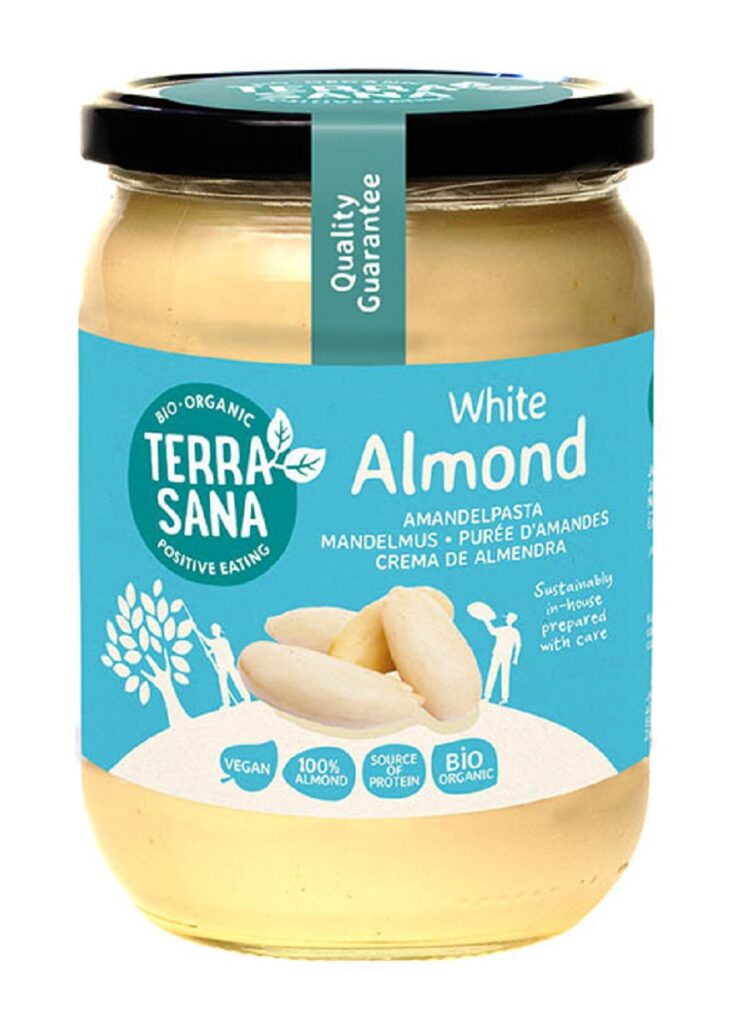 KREM Z MIGDAŁÓW BLANSZOWANYCH 100 % BIO 500 g – TERRASANA