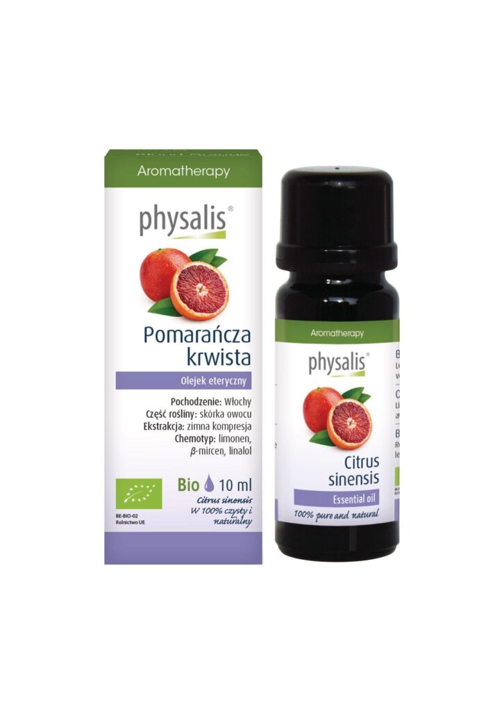 OLEJEK ETERYCZNY POMARAŃCZA KRWISTA BIO 10 ml – PHYSALIS