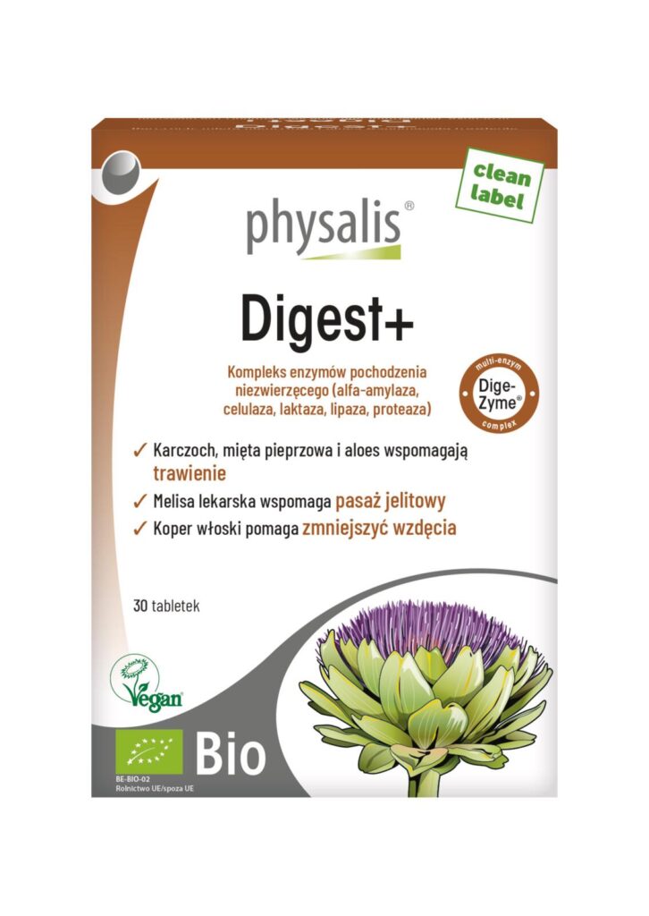 TABLETKI NA WSPARCIE TRAWIENIA (DIGEST+) BIO 30 szt. – PHYSALIS