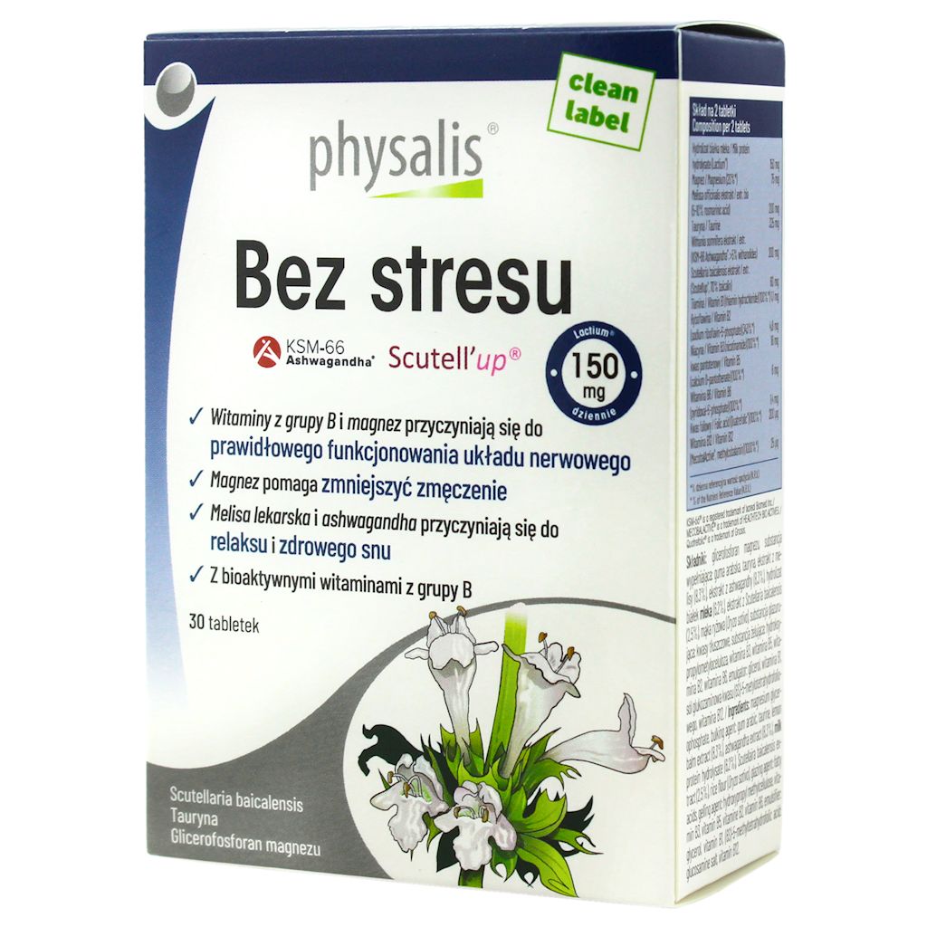 TABLETKI NA REDUKCJĘ STRESU 30 szt. – PHYSALIS