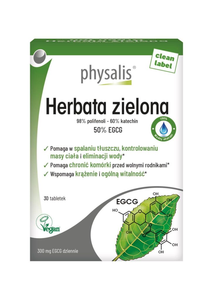 HERBATA ZIELONA 30 TABLETEK – PHYSALIS