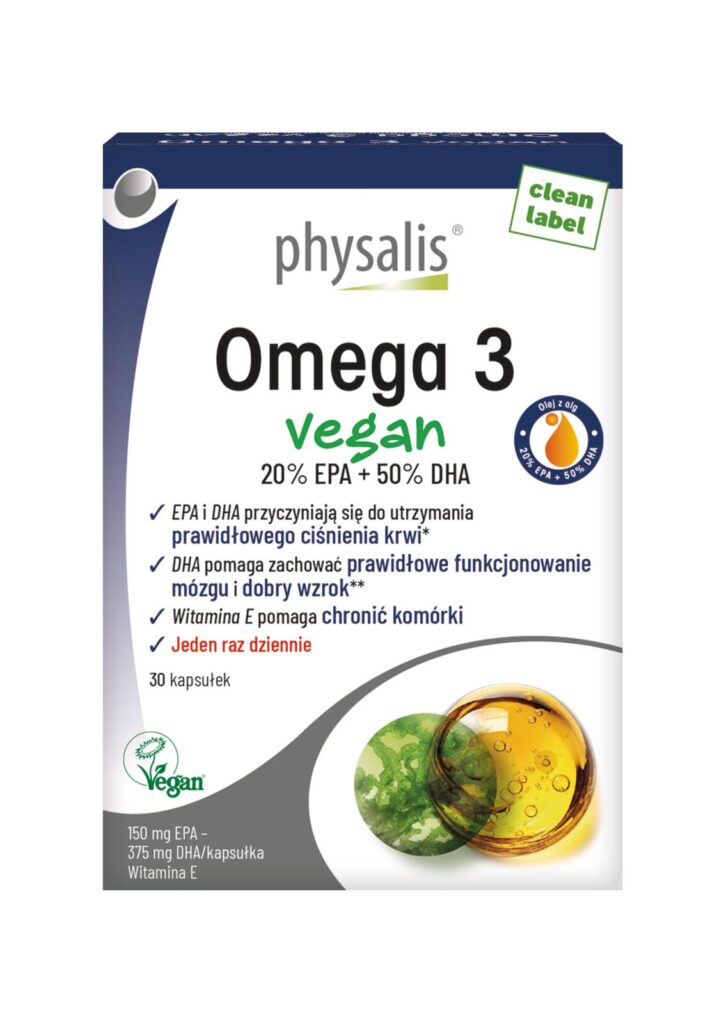 OMEGA-3 VEGAN 30 KAPSUŁEK – PHYSALIS