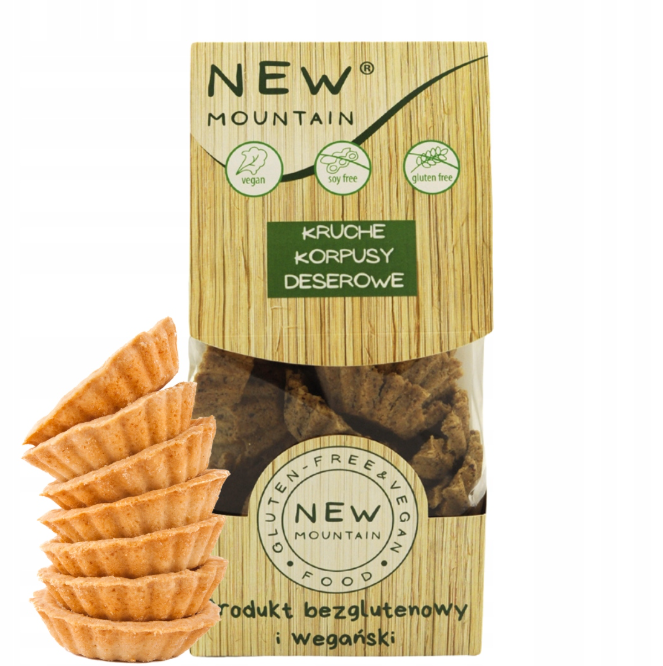 KORPUSY DESEROWE KRUCHE BEZGLUTENOWE 200 g – NEW MOUNTAIN