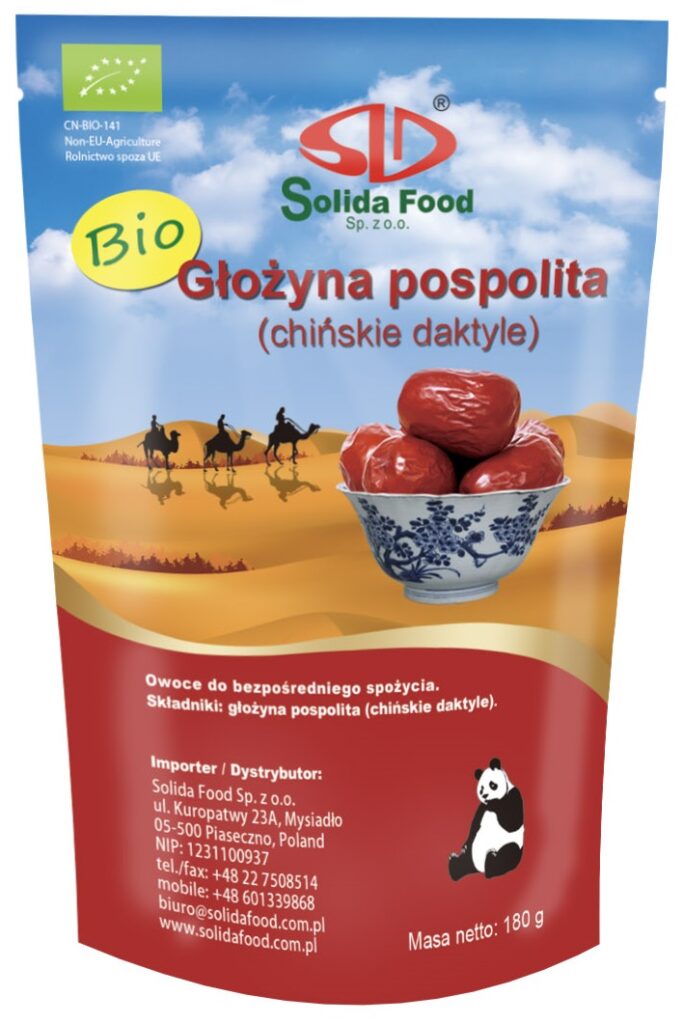 GŁOŻYNA POSPOLITA SUSZONA BIO 180 g – SOLIDA FOOD
