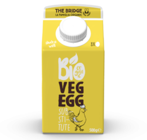 ROŚLINNY ZAMIENNIK 8 JAJ W PŁYNIE BEZGLUTENOWY BIO 500 g - THE BRIDGE