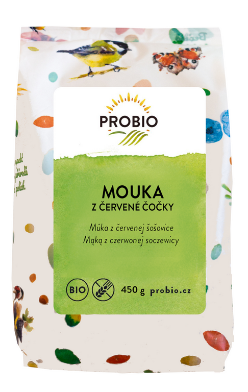 MĄKA Z SOCZEWICY CZERWONEJ BEZGLUTENOWA BIO 450 g – PROBIO