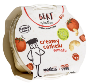 WEGAŃSKA ALTERNATYWA SERKA ŚMIETANKOWEGO Z ORZECHÓW NERKOWCA I POMIDORÓW BIO 140 g - BERT