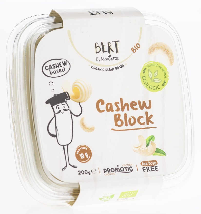 WEGAŃSKA ALTERNATYWA MASŁA Z ORZECHÓW NERKOWCA BIO 200 g – BERT